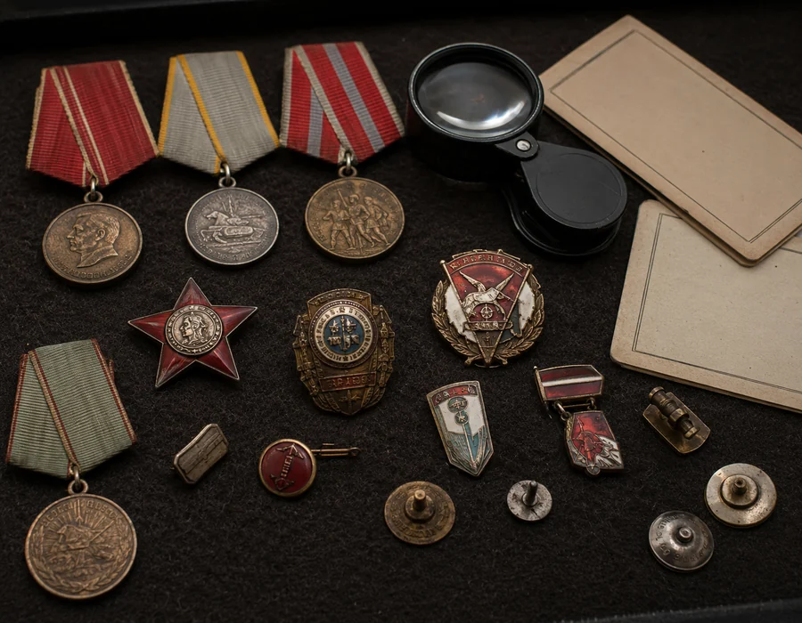 Medals, badges and pins